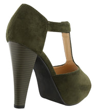 Top Moda Women's Peep Toe T-Strap Buckle Platform High Heel Sandal