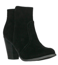 Breckelle's Womens Almond Toe Faux Suede Think Chunky Heel Cowboy Ankle Bootie