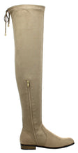 Refresh Footwear Women's Over the Knee Drawstring Round Toe Flat Boot