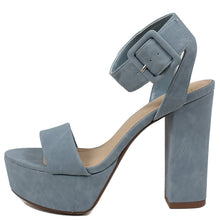 Delicious Women's Open Toe Thick Wide Strap Ankle Strap Block Heel Sandal