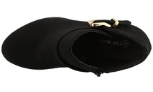 Top Moda Women's Buckle Accent Heeled Ankle Bootie