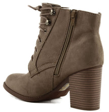 Women's Soda Lurk Lace Up Heeled Bootie