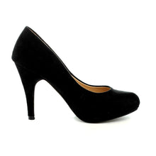 Bella Marie Womens Nine-1 Suede Almond Toe Classic Pumps Stiletto Party Dress Heel