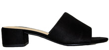 City Classified Women's Open Toe Chunky Heel Suede Slide Sandals Shoes