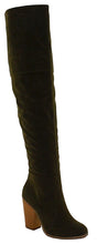 Women's Over the Knee Thigh High Suede Chunky Heel Boot