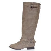 Breckelles Outlaw-11 Women's Ankle Strap Tall Riding Boots