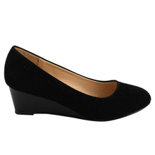 Chase & Chloe EC78 Women's Classic Mid Wedge Heel Dress Pumps