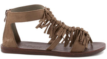 Blowfish Women's Dreams Fringe Flat Open Toe Sandal