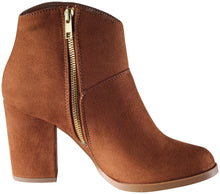 City Classified Women's Sursky Classic Stacked Heel Zip Bootie