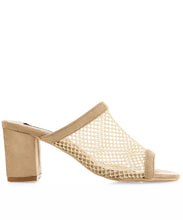 Cape Robbin Women's Vegan Open Toe Mesh Perforated Slip On Mules