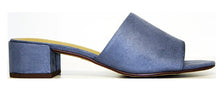 City Classified Women's Open Toe Chunky Heel Suede Slide Sandals Shoes