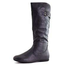 Kali Women's Knee High Buckle Faux Leather Boots (Adults)