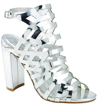 Bella Marie Women's Caged Cutout Gladiator Stacked Platform Heel Sandal