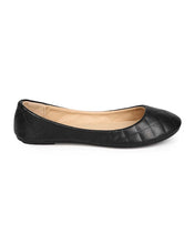 Refresh EE11 Women Quilted Leatherette Round Toe Slip On Ballet Flat