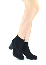 Chase & Chloe Emery-2 Women's Chunky Heel Slip On Bootie