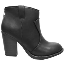 Cambridge Select Women's Western Stacked Chunky Heel Ankle Bootie