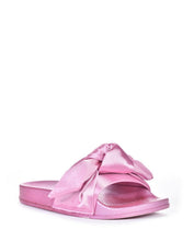 Cape Robbin Women's Fashion Bow Decor Slip On Slide Sandal