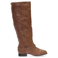 Breckelles Outlaw-11 Women's Ankle Strap Tall Riding Boots