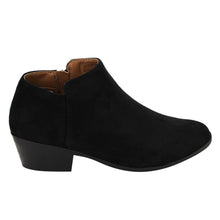 BELLA MARIE AE47 Women's Side Zip Stacked Block Heel Ankle Booties
