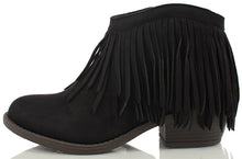 Soda Women's Jervis Faux Suede Double Fringe Moccasin Ankle Boots, British Tan, 5.5 M US