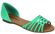 Breckelles Women's Brigit-08 D'Orsay Slip On Flat Sandals