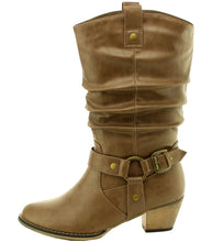 Cambridge Select Women's Pull On Western Style Cowboy Boots
