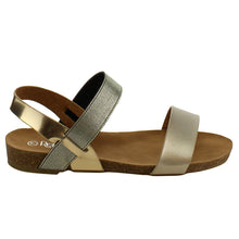 Refresh IE25 Women's Elastic Ankle Strap Flat Beach Sandal
