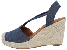 City Classified Women's Cap Toe Espadrille Wedge Sandal