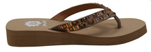 Yellow Box Women's Tutsi Rhinestone Comfort Foam Wedge Flip Flop Sandal
