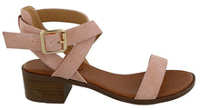 Top Moda Women's Vision-75 Ankle Strap Open Toe Heeled Sandal
