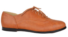 Chase & Chloe Dana-1 Women's Flat Heel Pointed Toe Lace Up Oxford