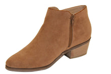 Reneeze BEAUTY-03 Women Sneaker Petty Stacked Heel Side Zipper Ankle Booties