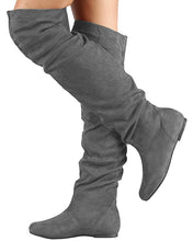 Nature Breeze Women's Vickie Hi Slouchy Over The Knee Boots