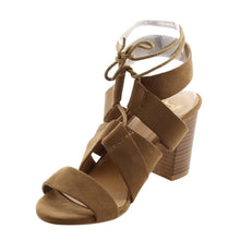 BF Betani Women's Lace Up Chunky Heel Sandal