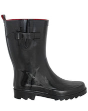 Capelli New York Ladies Shiny Short Rubber Rain Boot