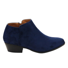BELLA MARIE AE47 Women's Side Zip Stacked Block Heel Ankle Booties