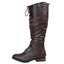 Breckelle's Outlaw Women's Lace Up Knee High Riding Boots
