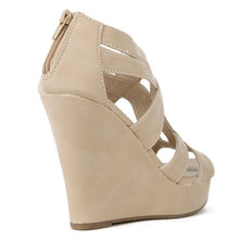 Women's Strappy Open Toe Platform Wedge