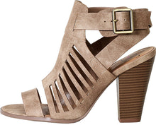 Delicious By Soda Yummy Cutout Stacked Heel Sandal