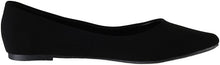 Soda Shoes Women's Redbud Pointy Toe Flat Memory Foam