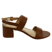 Refresh ID91 Women's Double Strap Sling Back Block Heel Dress Sandal