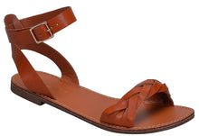 Breckelle's Women's Open Toe Ankle Strappy Braided Flat Sandal