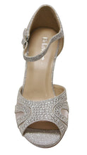 Bella Marie Shania-26 Women's peep toe rhinestone glitter strappy mesh dance sandals