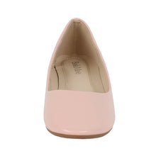Bella Marie Stacy-11 Women's round toe patent leather slip on boat ballet flat shoes