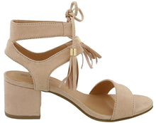Top Moda Women's Tassel Stacked Block Heel Gladiator Sandal