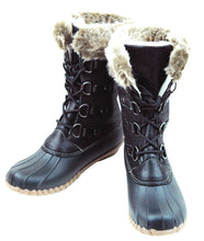 Snow-ll Mid Calf Lace Up Fur Shearling Boots