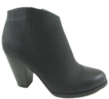 City Classified by Soda Women's Lavona Stacked Block Heel Ankle Bootie