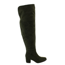 NATURE BREEZE FF00 Women Over The Knee Mid High Block Heel Boots Full Size Small