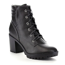Breckelle's RANGER-21 Women's Basic Block Heel Lace Up Military Ankle Booties
