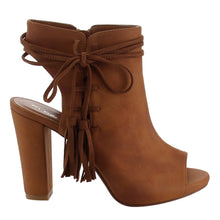 Reneeze AF83 Women's Lace Up Tassel High Heel Dress Heels